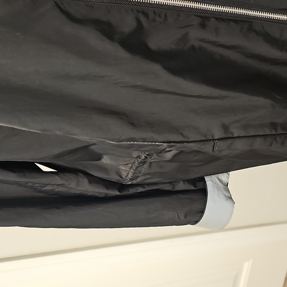 Chico's Black Hooded Zip-Up Raincoat - Picture 3 of 4